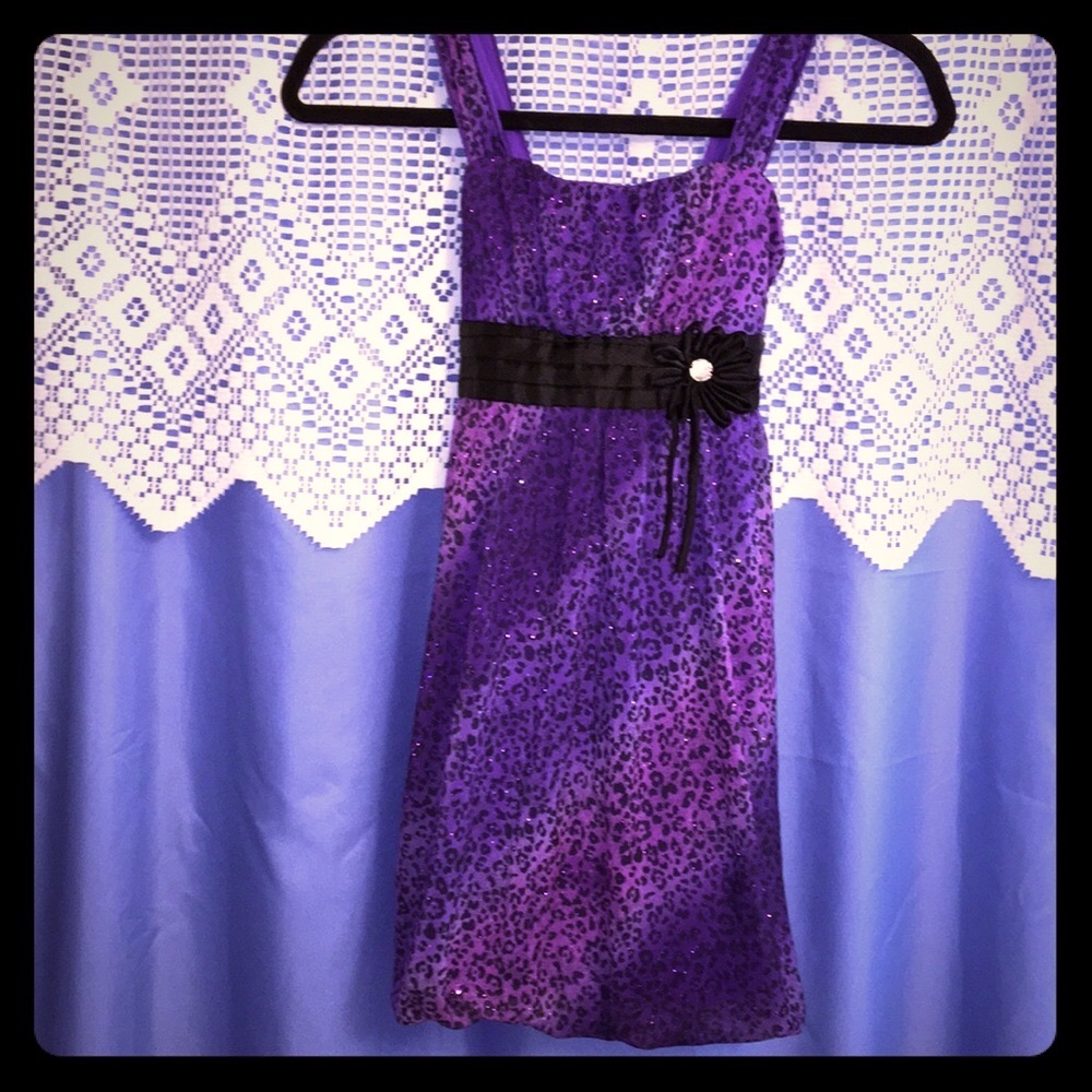 New Amy Byer Purple/Black Dress